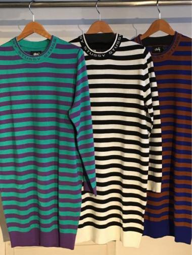 STUSSY WOMEN Stüssy Stripe Sweater Dress