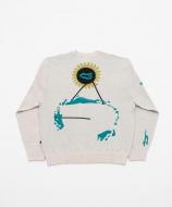 BAL JACQUARD COTTON CREWNECK SWEATER