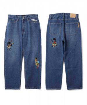 XLARGE EMBROIDERY RAVE DENIM PANTS