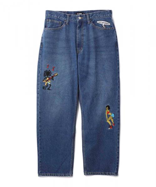 XLARGE EMBROIDERY RAVE DENIM PANTS