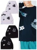 XLARGE RANDOM PRINT L/S TEE