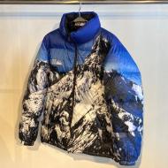 FIRST DOWN MOUNTAIN PRINT REVERSIBLE DOWN JACKET