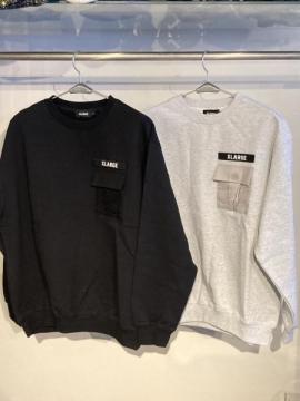 XLARGE MILITARY POCKET CREWNECK SWEATSHIRT