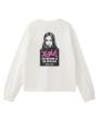 X-girl MESSAGE AND FACE L/S TEE