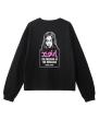 X-girl MESSAGE AND FACE L/S TEE