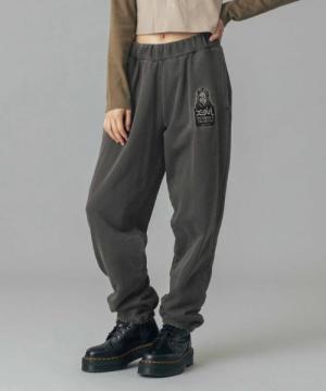 X-girl MESSAGE AND FACE PATCH FADED SWEAT PANTS