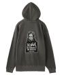 X-girl MESSAGE AND FACE FADED ZIP UP SWEAT HOODIE