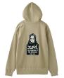 X-girl MESSAGE AND FACE FADED ZIP UP SWEAT HOODIE