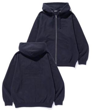 XLARGE EMBOSSED OG BOX ZIP UP HOODED SWEATSHIRT