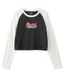 X-girl ROUGH MILLS LOGO RAGLAN L/S BABY TEE