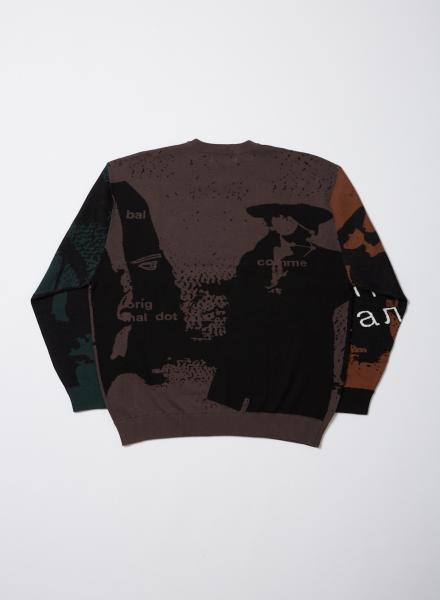 BAL JACQUARD COTTON CREWNECK SWEATER | KENES