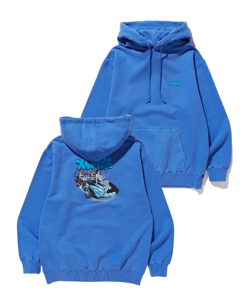 XLARGE PIGMENT BURN DOWN PULLOVER HOODED SWEAT