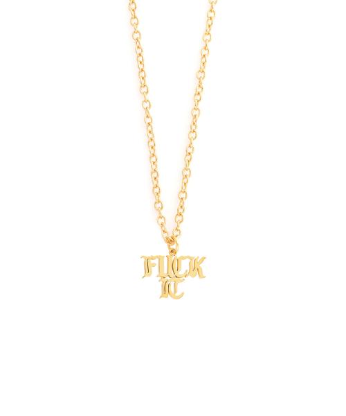 HUF FUCK IT GOLD NECKLACE | KENES