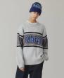 XLARGE STRIPED CREWNECK KNIT TOP