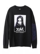 X-girl BOX FACE L/S TEE