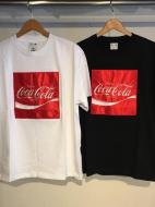 X-girl COCA-COLA BY X-GIRL SATIN PATCH S/S BIG TEE