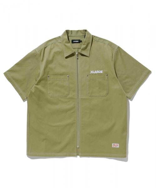 XLARGE STANDARD LOGO ZIP WORK SHIRT