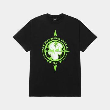 HUF X CYPRESS HILL BLUNTED COMPASS TEE