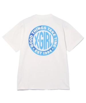 X-girl DISTRESSED CIRCLE LOGO S/S TEE