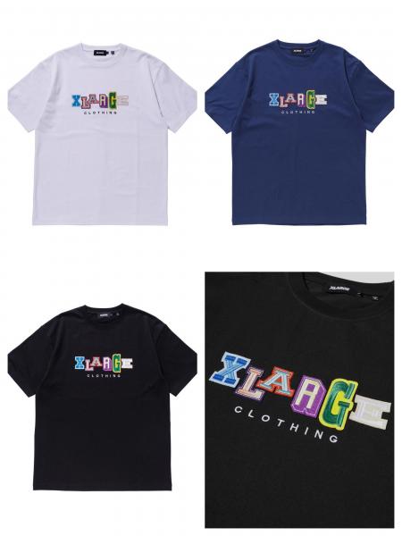 XLARGE S/S TEE MULTI COLOR COLLEGE LOGO | KENES