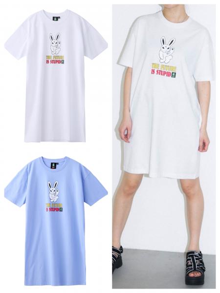 X-GIRL X KOZIK SMOKING BUNNY S/S TEE DRESS