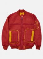 BAL FAUX SHEARING BOMBER JACKET