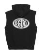 X-girl OVAL LOGO ZIP UP SWEAT VEST