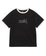 X-girl OUTLINE MILLS LOGO S/S RINGER TEE