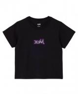 X-girl OUTLINE MILLS LOGO EMBROIDERY S/S BABY TEE