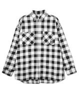 X-girl FACE PLAID L/S SHIRT