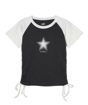 X-girl DOTTED STAR S/S RAGRAN BABY TOP