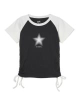 X-girl DOTTED STAR S/S RAGRAN BABY TOP