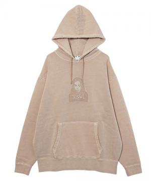 X-girl FACE PIGMENT DYED SWEAT HOODIE