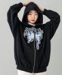 X-girl BUTTERFLY ZIP UP HOODIE