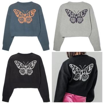 X-girl BUTTERFLY COMPACT KNIT TOP