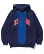 XLARGE PATCHWORK PULLOVER HOODED SWEAT