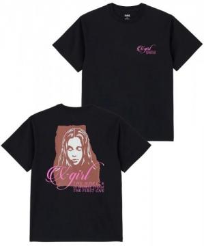 X-girl RIPPED FACE LOGO S/S TEE
