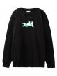 X-girl PATCHED MILLS LOGO CREW SWEAT TOP
