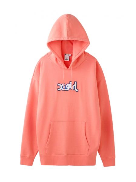X-girl PATCHED MILLS LOGO SWEAT HOODIE