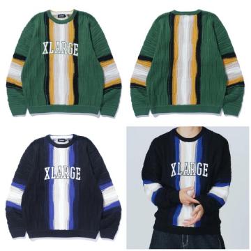 XLARGE 3D CREWNECK KNIT