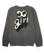 X-girl POP LOGO JACQUARD KNIT TOP