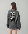 X-girl POP LOGO JACQUARD KNIT TOP