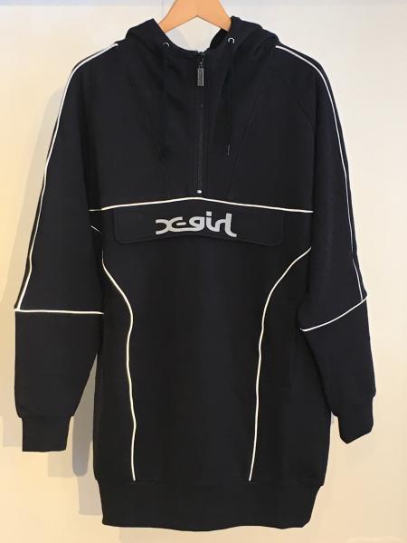 ワンピース新品 X-girl SWEAT ANORAK ワンピース - ひざ丈ワンピース