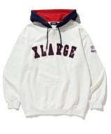 XLARGE CONTRAST COLOR HALF ZIP HOODED SWEAT