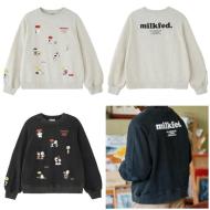 MILKFED.× PEANUTS 75th SWEAT TOP