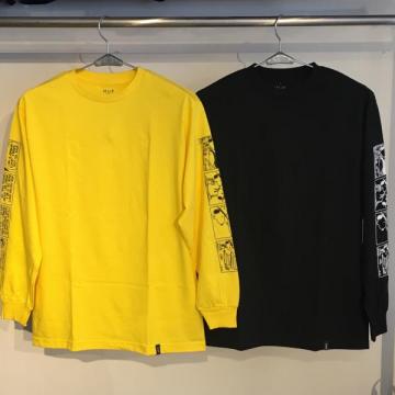 HUF PEANUTS SPIKE STRIPS L/S TEE