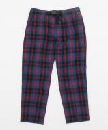 BAL FLANNEL PLAID BELTED TROUSER