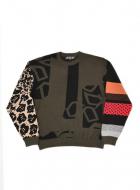 BAL JACQUARD OVERSIZED CREW NECK KNIT