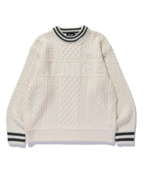 XLARGE CABLE CREWNECK KNIT