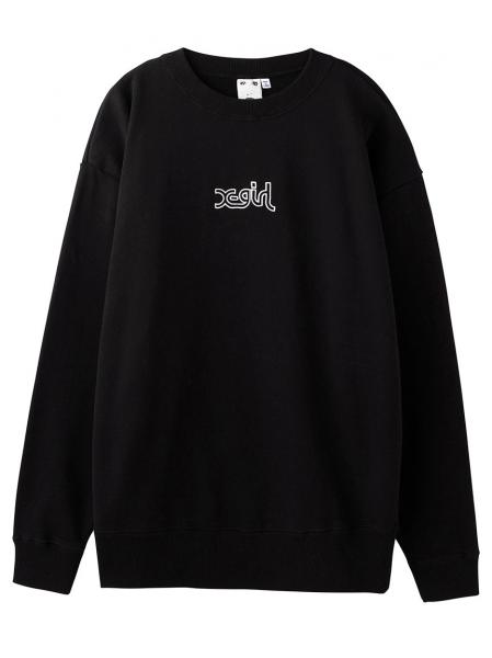 X-girl OUTLINE MILLS LOGO SWEAT TOP